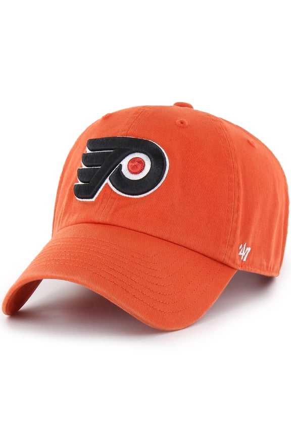 Men's '47 Orange Philadelphia Flyers Team Clean Up Adjustable Hat