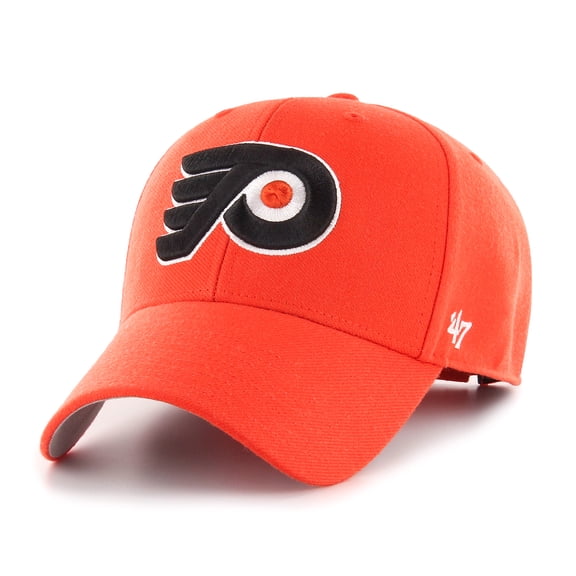 Men's '47 Orange Philadelphia Flyers Wordmark Back Strap MVP Adjustable Hat