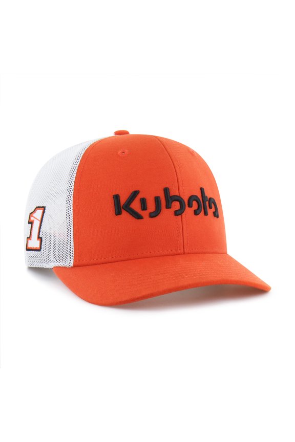 Men's '47  Orange Ross Chastain Sponsor Logo Side Patch Trucker Adjustable Hat