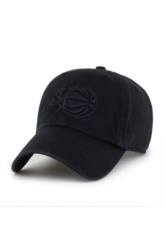 Men's '47 Orlando Magic Black on Black Clean Up Adjustable Hat