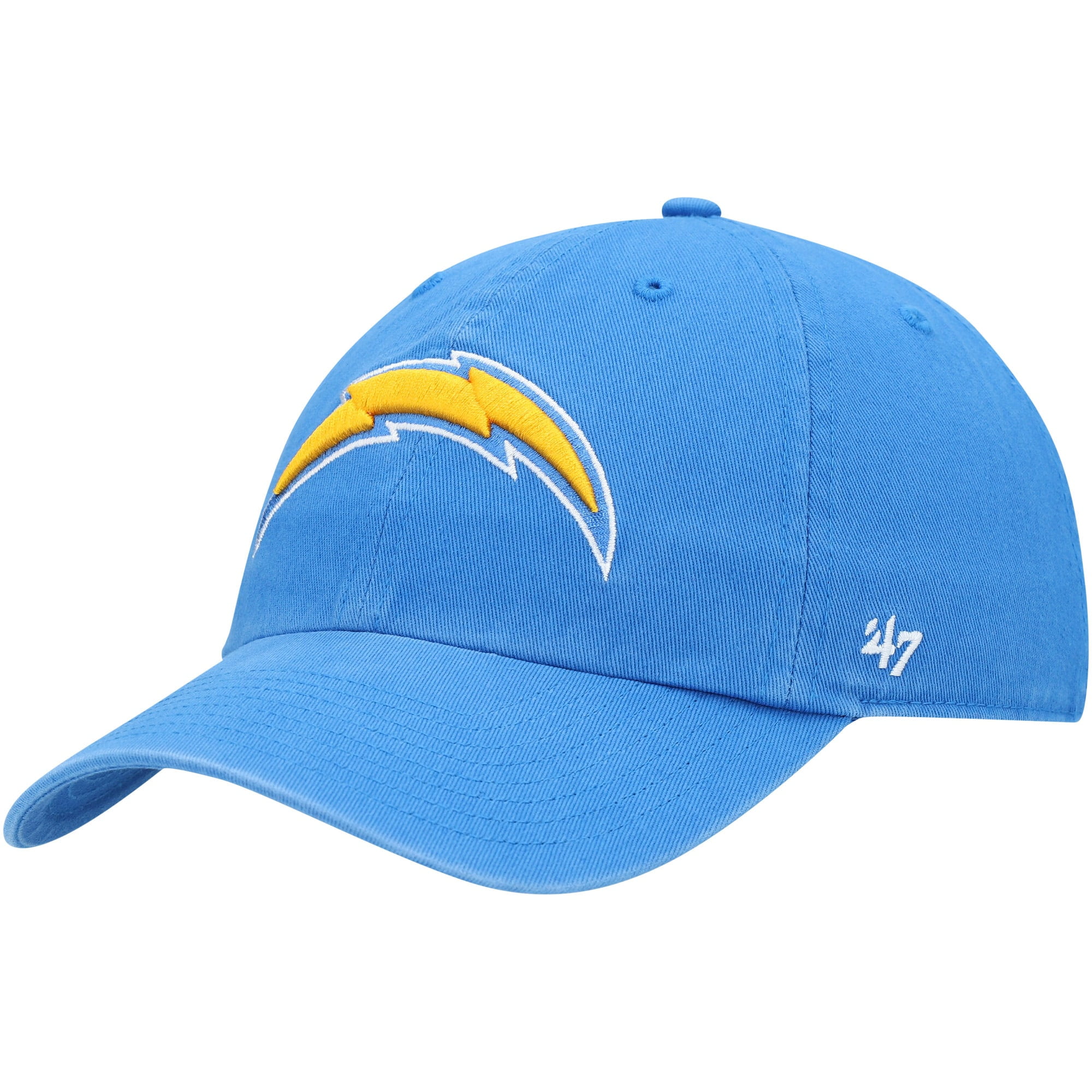 Men's '47 Powder Blue Los Angeles Chargers Clean Up Primary Logo ...
