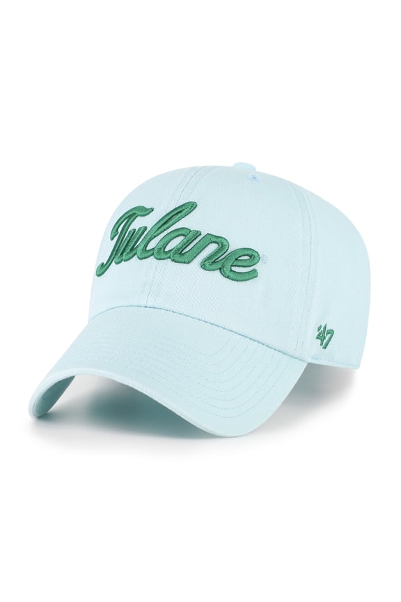 Men's '47 Powder Blue Tulane Green Wave Vault Clean Up Adjustable Hat