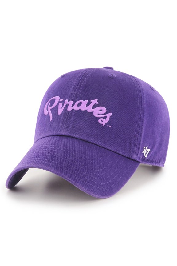 Men's '47 Purple ECU Pirates Powder Purple Tonal Script Clean Up Adjustable Hat
