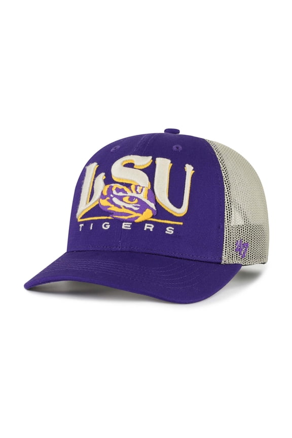 Men's '47 Purple LSU Tigers Arid Adjustable Trucker Hat