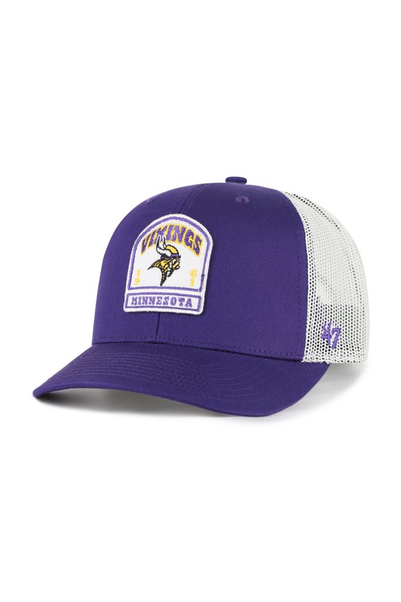 Men's '47 Purple Minnesota Vikings Headstone Trucker Adjustable Hat