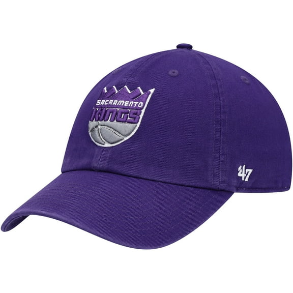 Men's '47 Purple Sacramento Kings Core Logo Clean Up Adjustable Hat