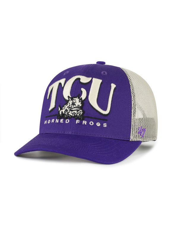 Men's '47 Purple TCU Horned Frogs Arid Adjustable Trucker Hat