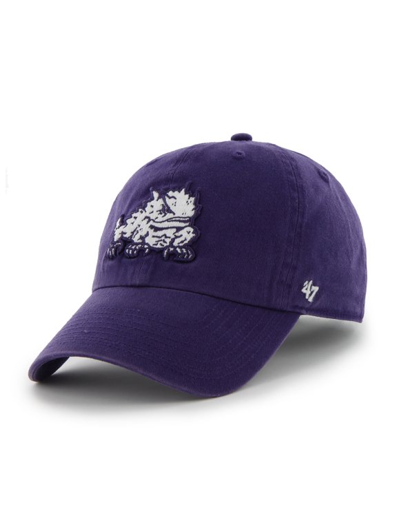 Unisex '47 Purple TCU Horned Frogs Mascot Clean Up Adjustable Hat