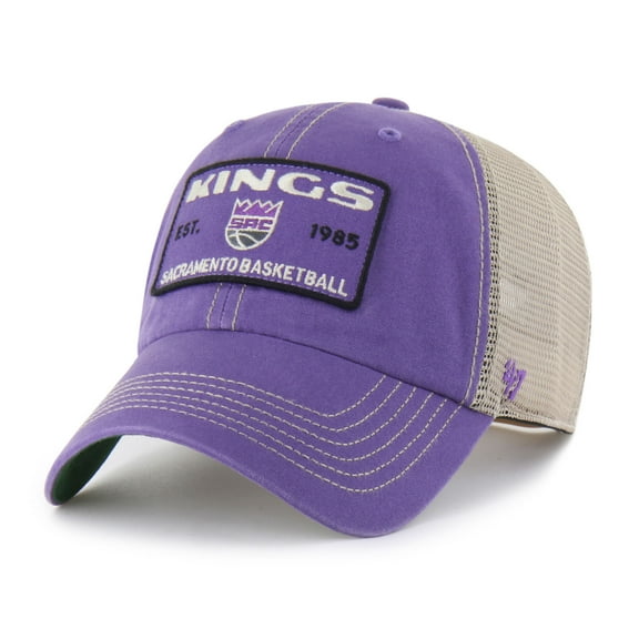 Men's '47 Purple/Tan Sacramento Kings Wabash Patch Clean Up Adjustable Hat