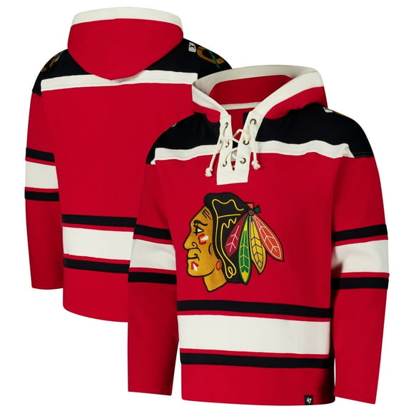 Men's '47  Red Chicago Blackhawks Superior Lacer Hoodie