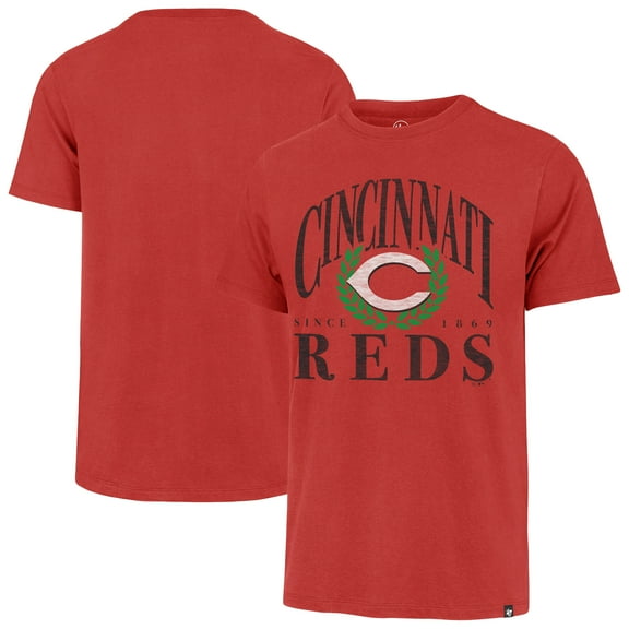 Men's '47 Red Cincinnati Reds Pitchout Franklin T-Shirt