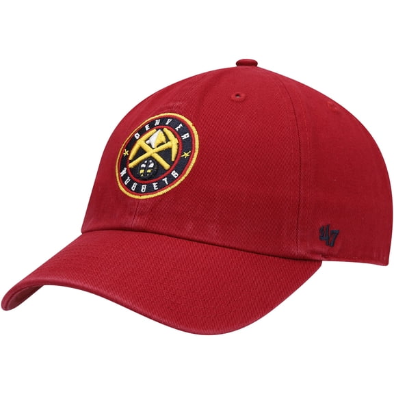 Men's '47 Red Denver Nuggets Team Clean Up Adjustable Hat