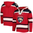 thumbnail image 1 of Men's '47  Red Florida Panthers Superior Lacer Lace-up Hoodie, 1 of 4