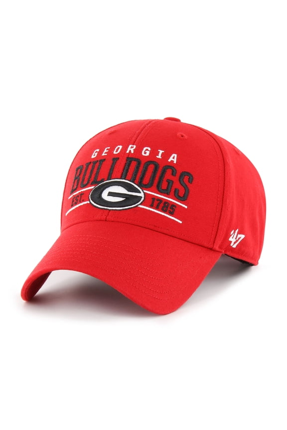 Men's '47  Red Georgia Bulldogs Center Line MVP Adjustable Hat