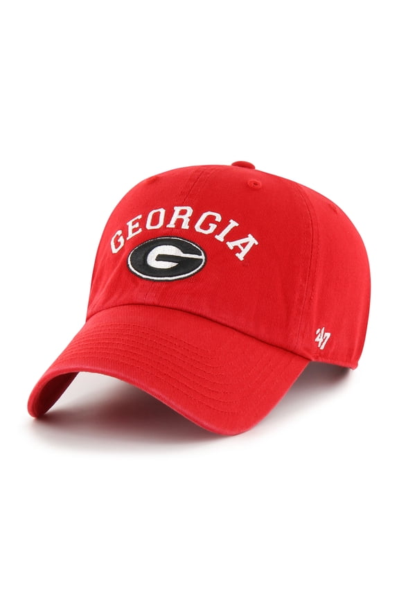 Men's '47  Red Georgia Bulldogs Classic Arch Clean Up Adjustable Hat