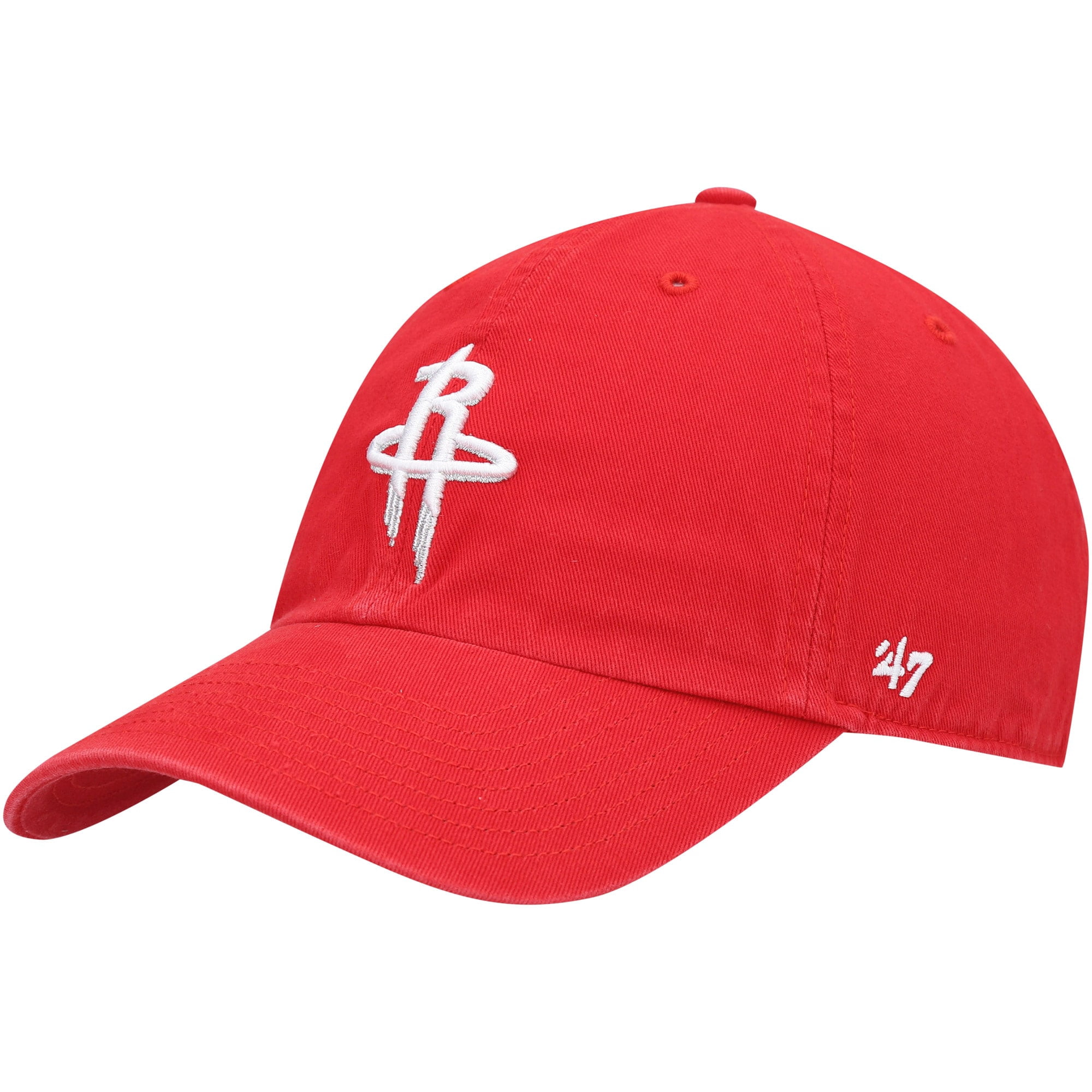 Men's '47 Red Houston Rockets Logo Clean Up Adjustable Hat - Walmart.com
