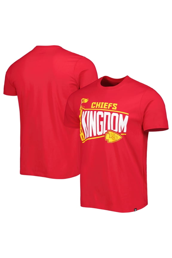 Men's '47 Red Kansas City Chiefs Logo Regional Super Rival T-Shirt