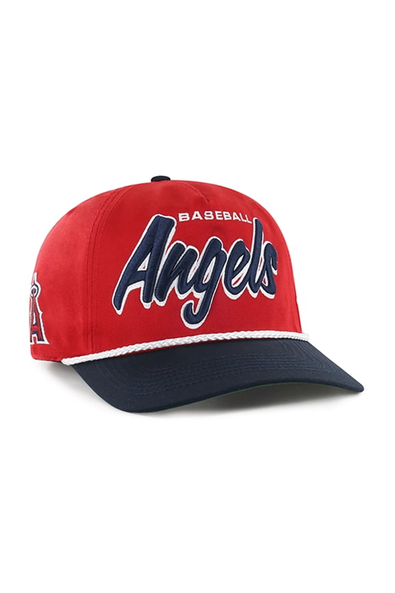 Men's '47 Red Los Angeles Angels Dropshadow Rope Hitch Adjustable Hat