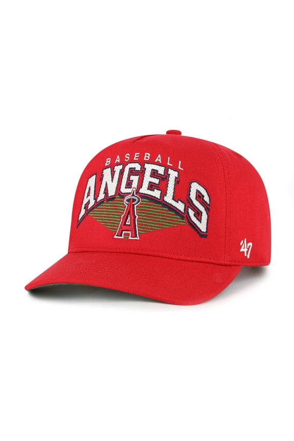 Men's '47 Red Los Angeles Angels Pomona Hitch Adjustable Hat