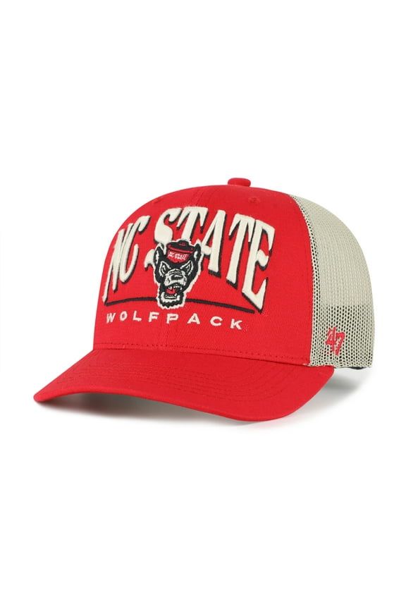 Men's '47 Red NC State Wolfpack Arid Adjustable Trucker Hat