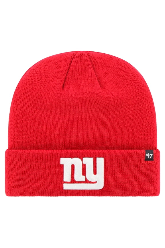 Men's '47 Red New York Giants Secondary Basic Cuffed Knit Hat