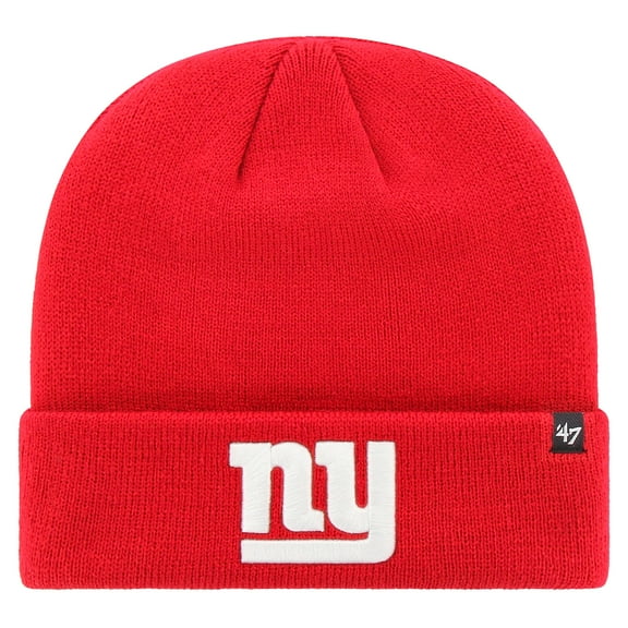 Men's '47 Red New York Giants Secondary Basic Cuffed Knit Hat