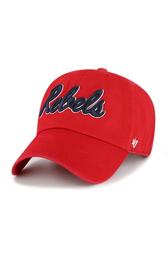 Men's '47 Red Ole Miss Rebels Clean Up Adjustable Hat