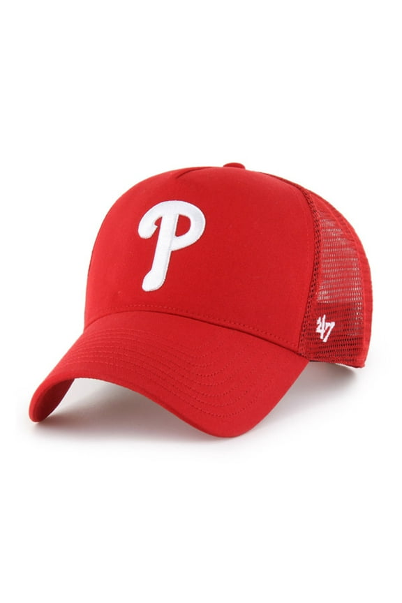 Men's '47 Red Philadelphia Phillies Ballpark Offside Adjustable Trucker Hat
