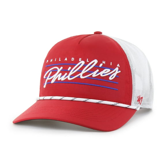 Men's '47 Red Philadelphia Phillies Brrr Downburst Mesh Hitch Adjustable Hat