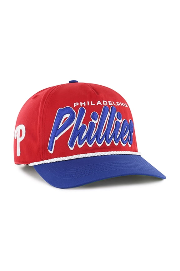 Men's '47 Red Philadelphia Phillies Dropshadow Rope Hitch Adjustable Hat