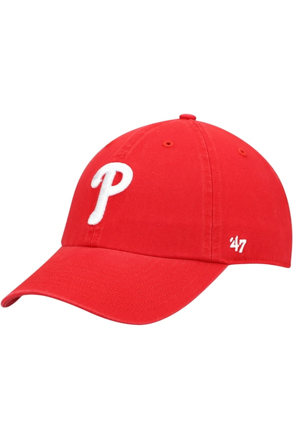 Men's '47 Red Philadelphia Phillies Heritage Clean Up Adjustable Hat