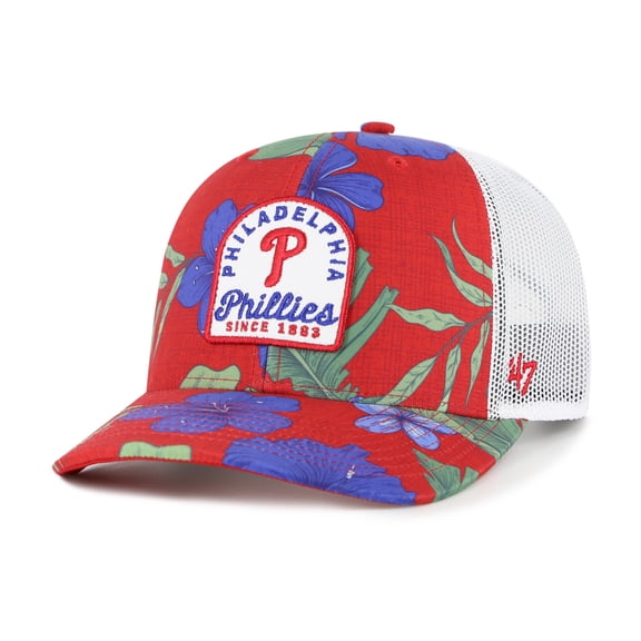 Men's '47  Red Philadelphia Phillies Beachside Adjustable Trucker Hat