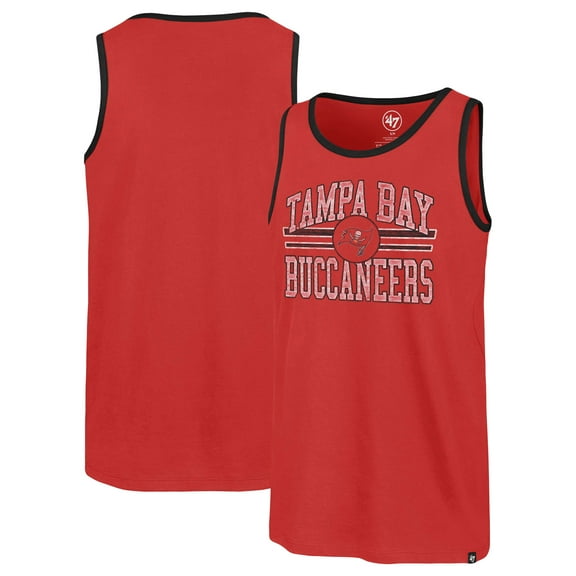 Men's '47  Red Tampa Bay Buccaneers Winger Franklin Tank Top