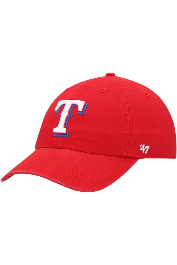 Men's '47 Red Texas Rangers Clean Up Adjustable Hat