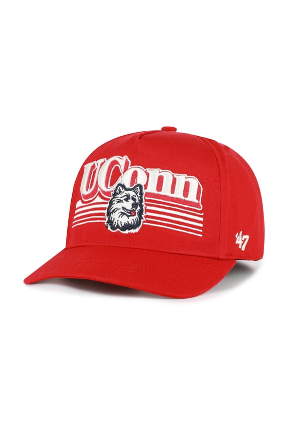 Men's '47  Red UConn Huskies Script Fade Hitch Adjustable Hat