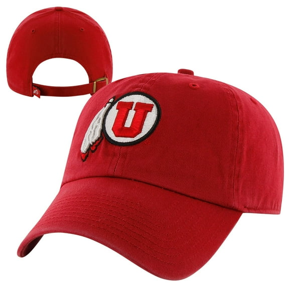 Men's '47 Red Utah Utes Clean Up Adjustable Hat