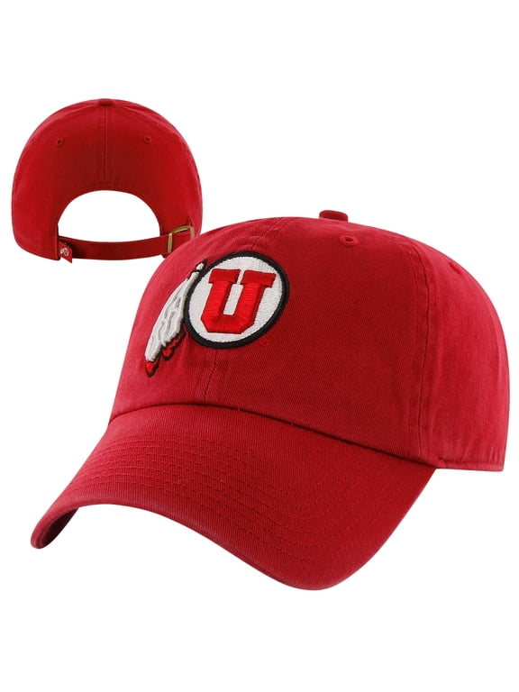 Men's '47 Red Utah Utes Clean Up Adjustable Hat