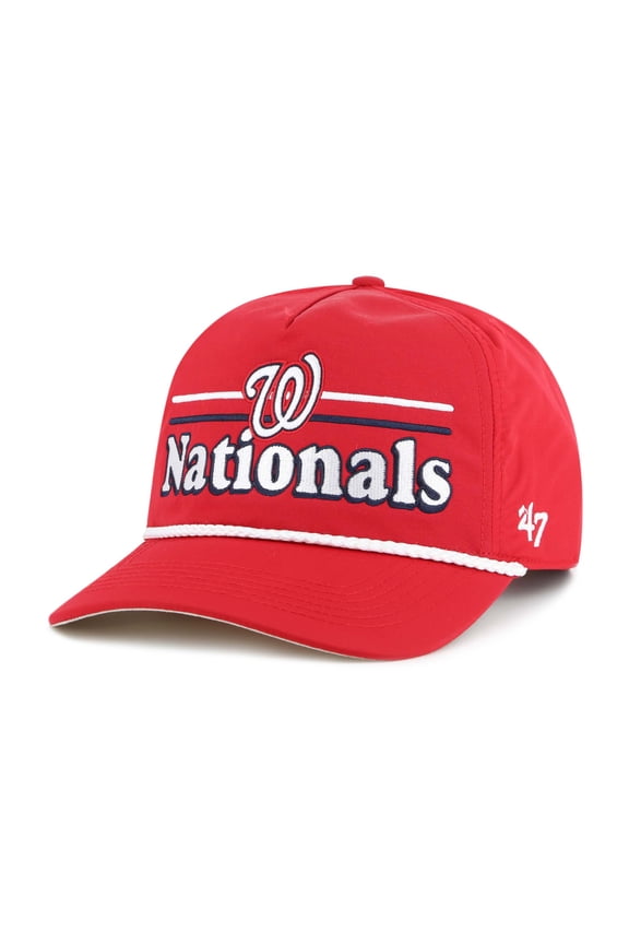 Men's '47 Red Washington Nationals Campscape Hitch Adjustable Hat