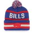 thumbnail image 1 of Men's '47 Royal Buffalo Bills Bering Cuffed Knit Hat with Pom, 1 of 2