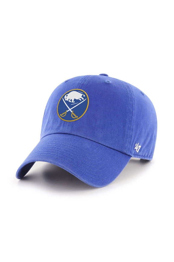 Men's '47  Royal Buffalo Sabres Logo Clean Up Adjustable Hat