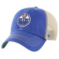 thumbnail image 1 of Men's '47 Royal/Cream Edmonton Oilers Core Trawler Clean-Up Trucker Adjustable Hat, 1 of 2