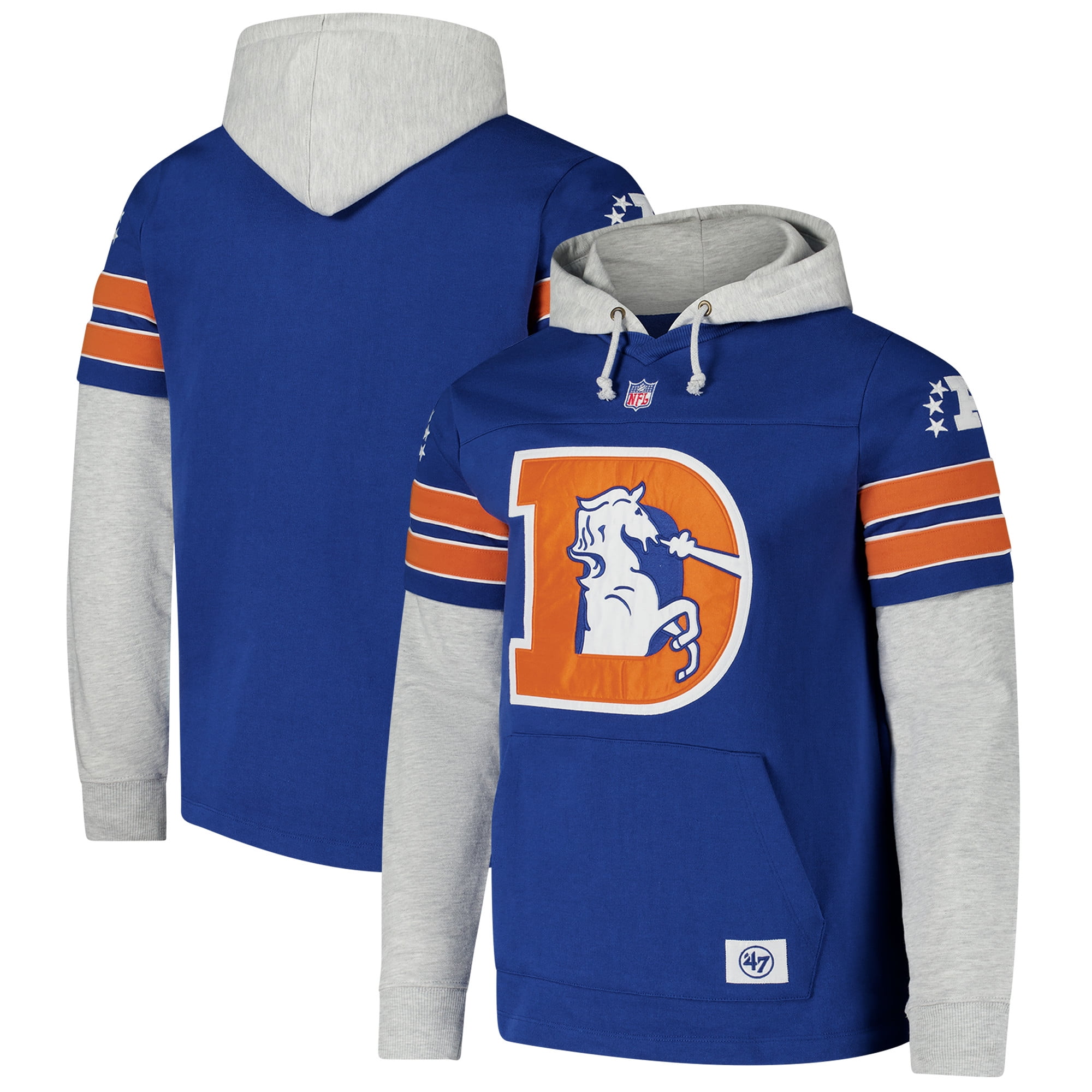 Denver broncos throwback hoodie hot sale