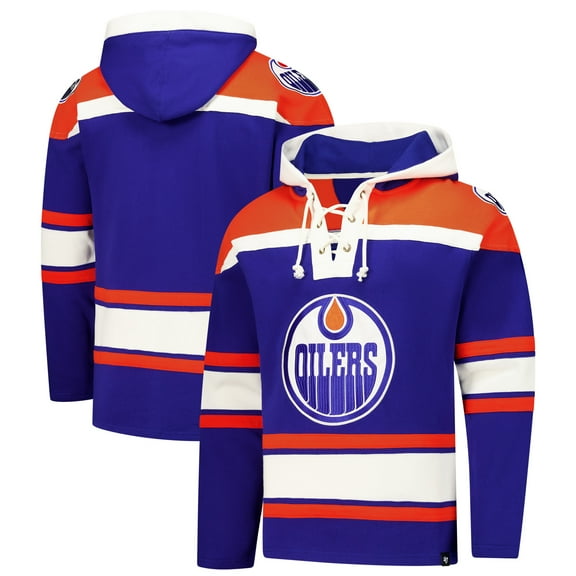 Men's '47  Royal Edmonton Oilers Superior Lacer Hoodie