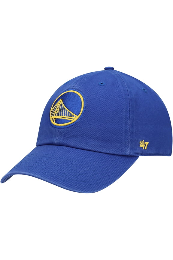 Men's '47 Royal Golden State Warriors Core Logo Clean Up Adjustable Hat