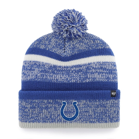 Men's '47 Royal Indianapolis Colts Northward Cuffed Knit Hat with Pom