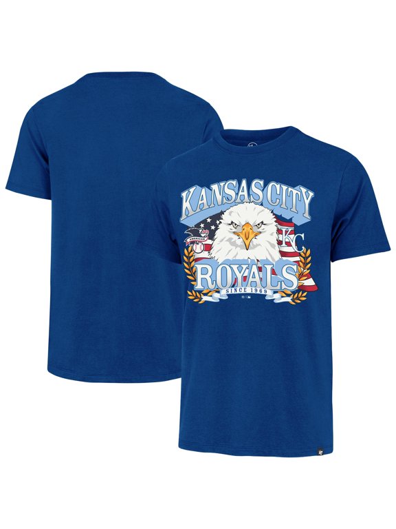 Men's '47 Royal Kansas City Royals Americana Eagle T-Shirt