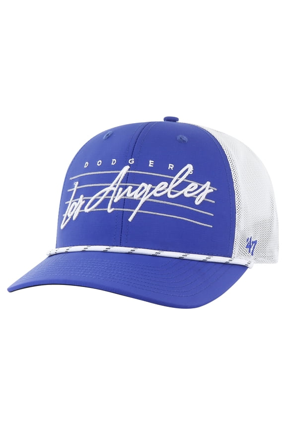 Men's '47 Royal Los Angeles Dodgers Downburst Trucker Adjustable Hat