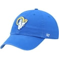 thumbnail image 1 of Men's '47 Royal Los Angeles Rams Clean Up Primary Logo Adjustable Hat, 1 of 4