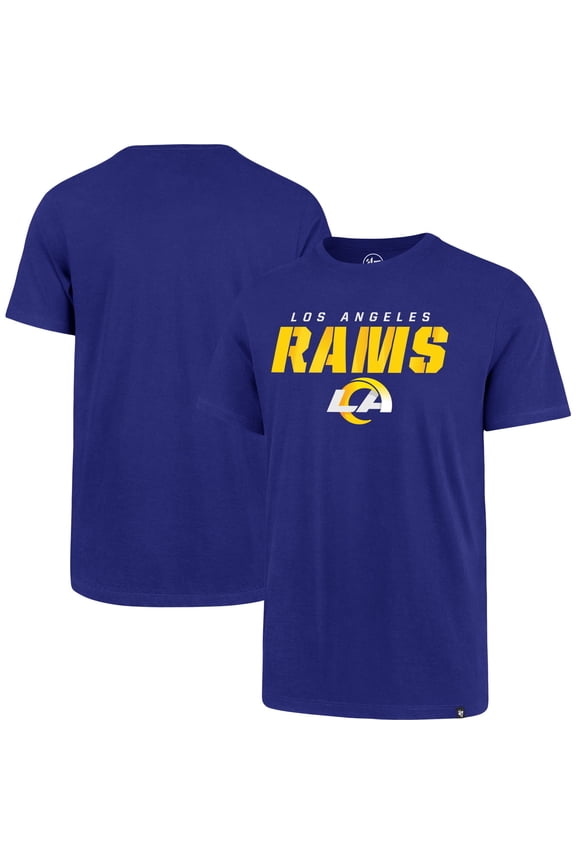 Men's '47 Royal Los Angeles Rams Logo Traction Super Rival T-Shirt