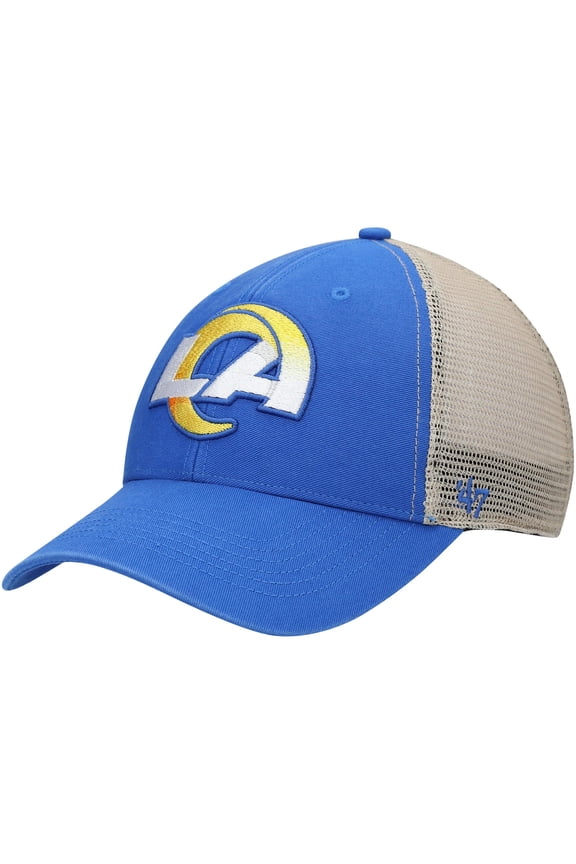 Men's '47 Royal/Natural Los Angeles Rams Flagship Logo MVP Snapback Hat